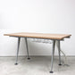 ハーマンミラー Herman Miller アバックエンバイロメンツ ABAK ミーティングテーブル デスク ワークテーブル W140cm ウッドカラー ケーブルスパイン付き ティム・ウォレス ◎