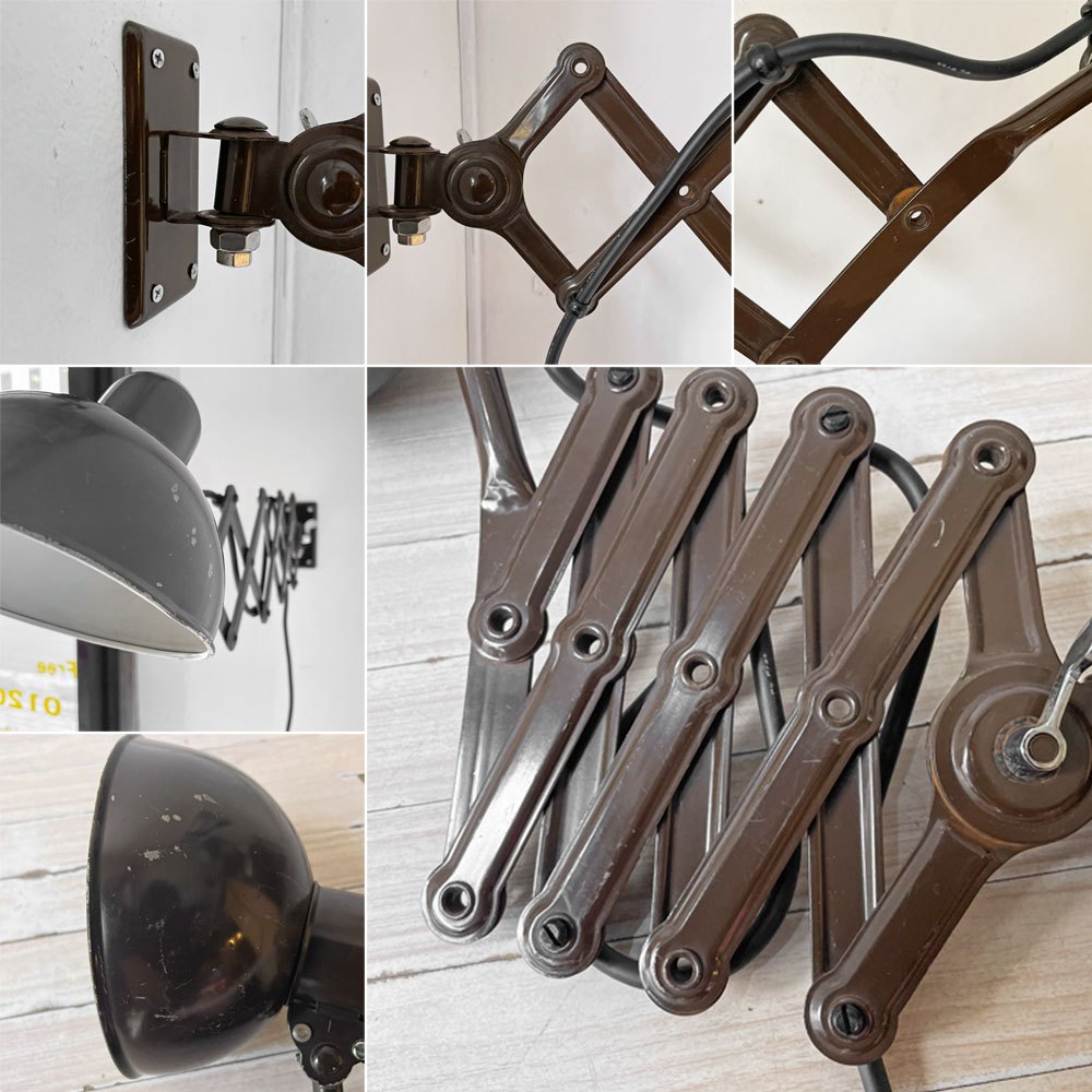 カイザーイデル KAISER IDELL シザーアーム ウォールランプ 6718 壁付け照明 伸長式 クリスチャンデル 工業系1930's バウハウス ドイツ アンティーク ★