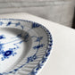 ロイヤルコペンハーゲン ROYAL COPENHAGEN ブルーフルーテッド ハーフレース ディーププレート 25.5cm 深皿 丸皿 陶器 北欧食器 廃番 美品 A ♪