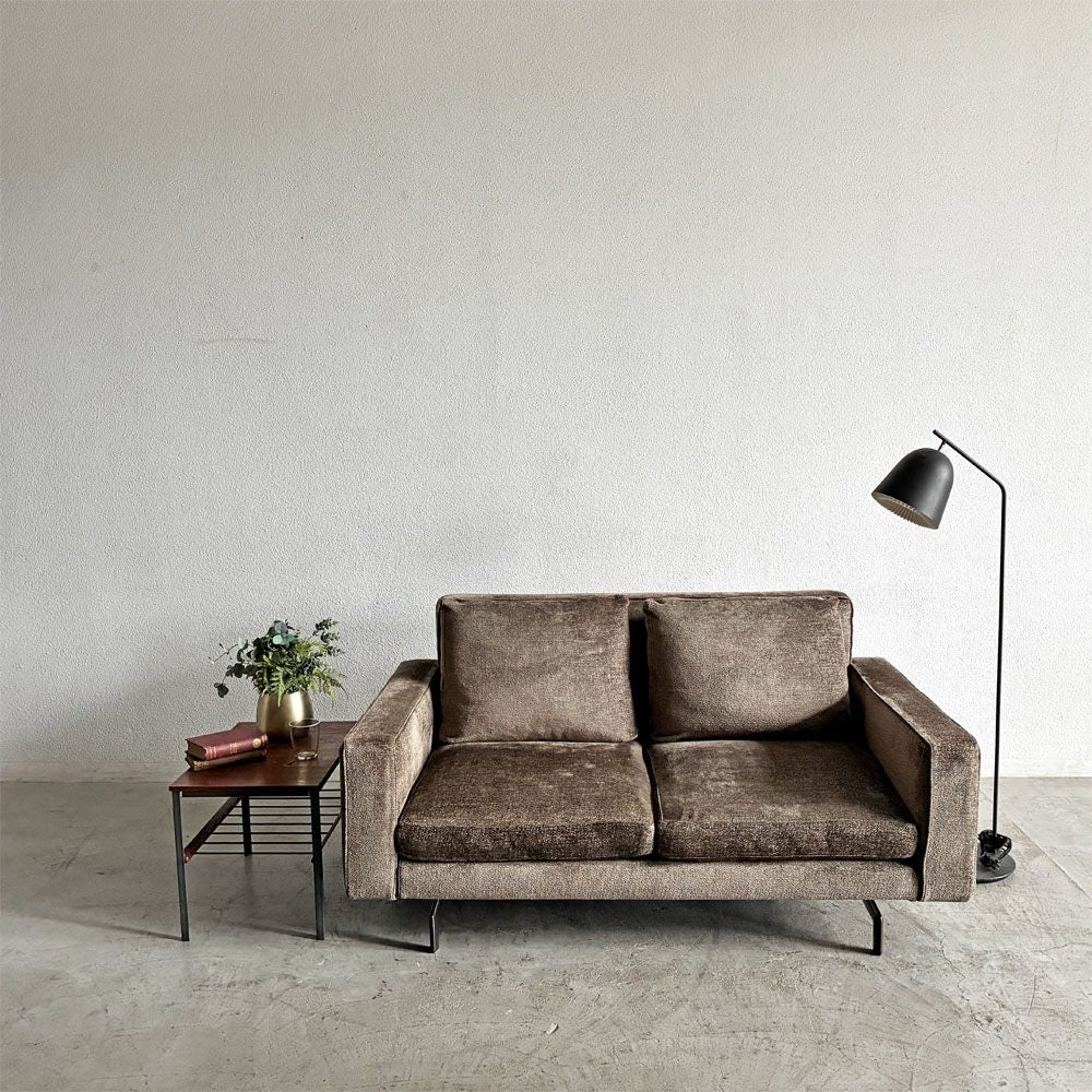 ミノッティ Minotti シャーマン Sherman 2シーターソファ 2人掛け カバーリングファブリック モスグリーン系 ロドルフォ・ドルドーニ イタリア 廃番 〓