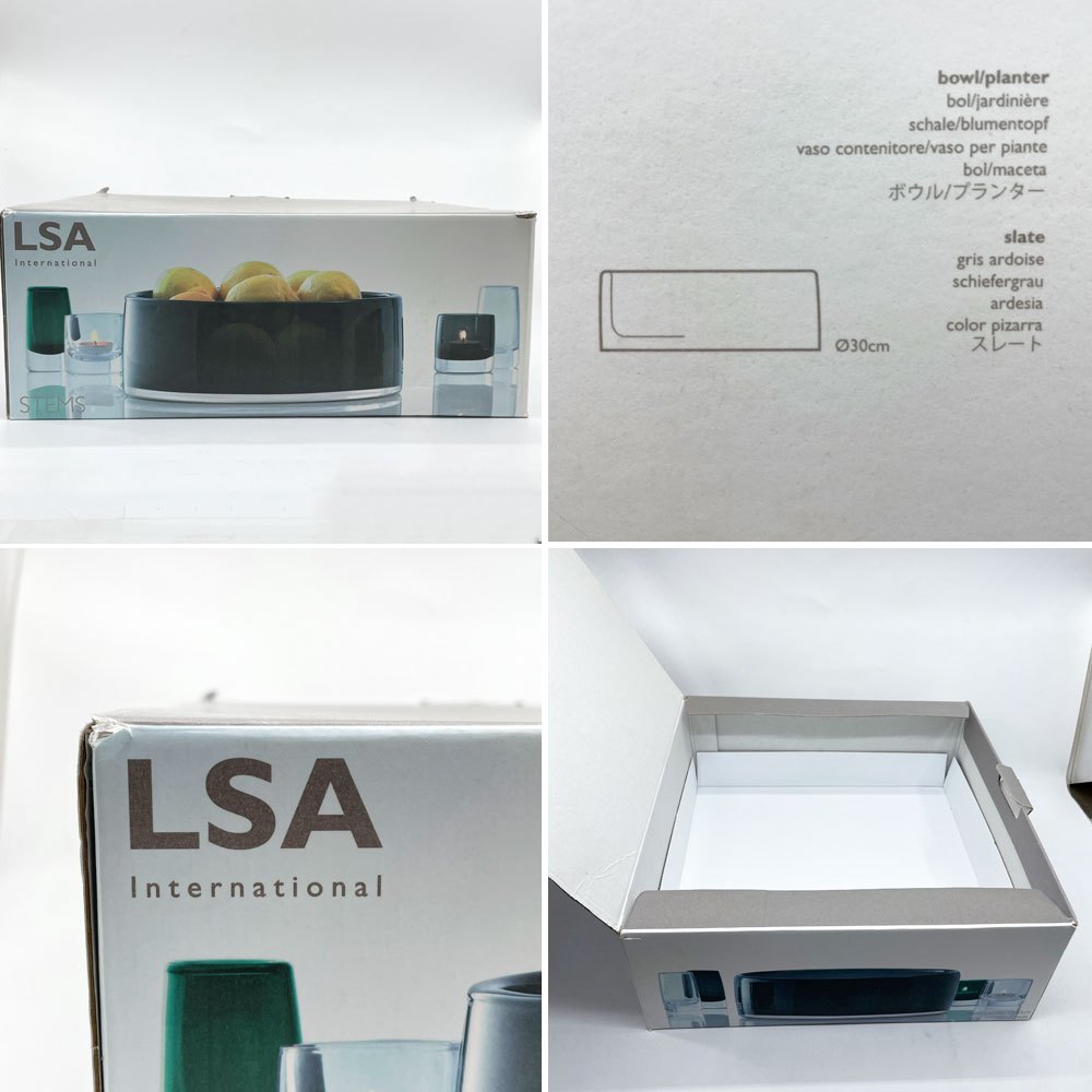 エルエスエー インターナショナル LSA international ステムスボウル プランター STEMS BOWL PLANTER 30cm ハンドメイド ピザーラカラー ポーランド Monika Lubkowska-jonas 廃番 ●