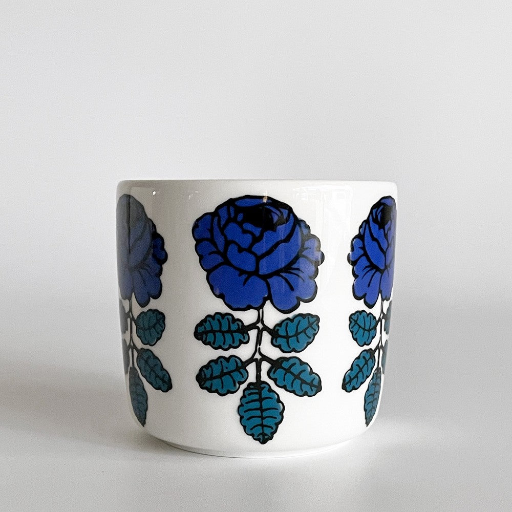 マリメッコ marimekko ヴィヒキルース VIHKIRUUSU ラテマグ ダークブルー マイヤ・イソラ フィンランド 北欧食器 廃番カラー B ■