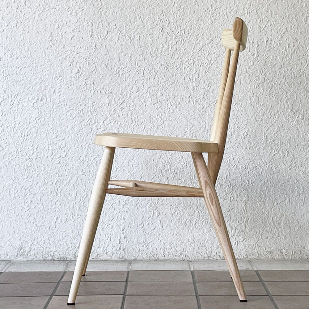 アーコール Ercol ER-7392 スタッキングチェア ダイニングチェア アッシュ材 英国家具 参考価格97,900円 美品 ◇