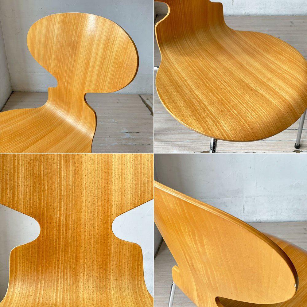 フリッツハンセン Fritz Hansen 3101 アリンコチェア アントチェア 4本脚 ナチュラルビーチ ラッカー仕上げ アルネ・ヤコブセン F ★