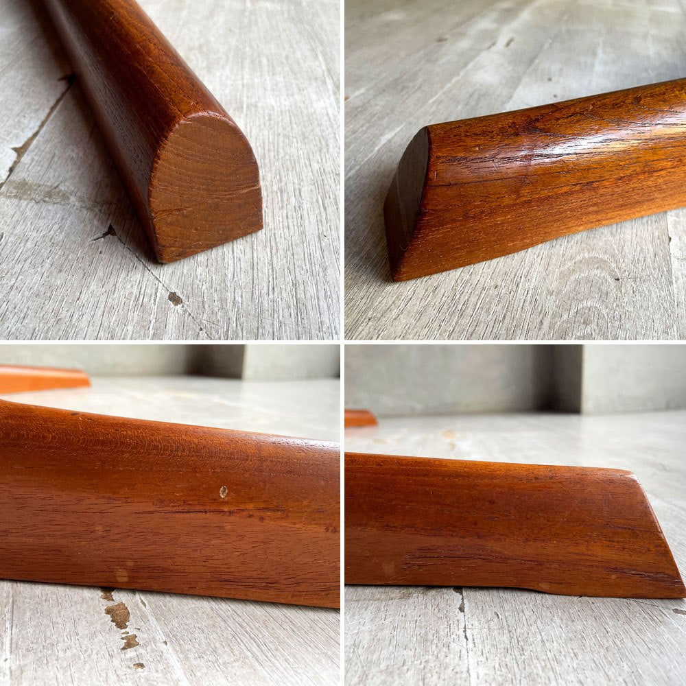 グドメ GUDME エクステンション 伸長式 ダイニングテーブル チーク材 W161~209.5~258cm 追加天板2枚 デンマークビンテージ 北欧家具 ♪