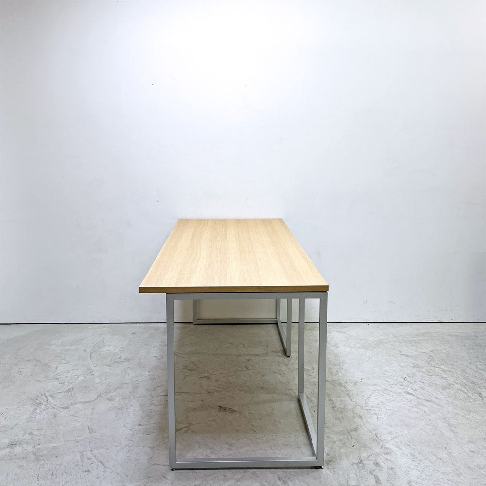 ビスレー BISLEY デスクプラン DESK PLAN Lフット ワーキングテーブル デスク オーク メラミン天板 スチール脚 W170cm イギリス ●