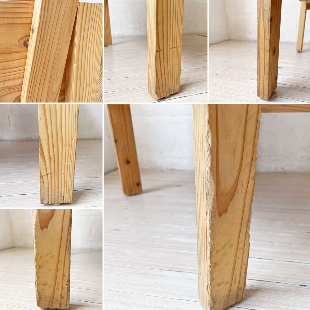 エンツォマーリ Enzo Mari デザイン セディア チェア SEDIA 1 CHAIR ダイニングチェア 国産杉材使用 工房製作品 ★