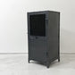 アナザーライフ Another Life アイアンサイドキャビネット IRON SIDE CABINET シェルフ 2段 1ドア ブラック インダストリアル 工業系 定価￥52,800- ●