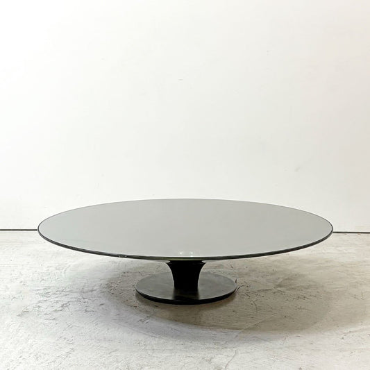 ロッシュ ボボア ROCHE BOBOIS オヴニー OVNI カクテルテーブル コーヒーテーブル ミディアム Φ90cm ガラストップ ヴィンチェンツォ・マイオリーノ フランス ●