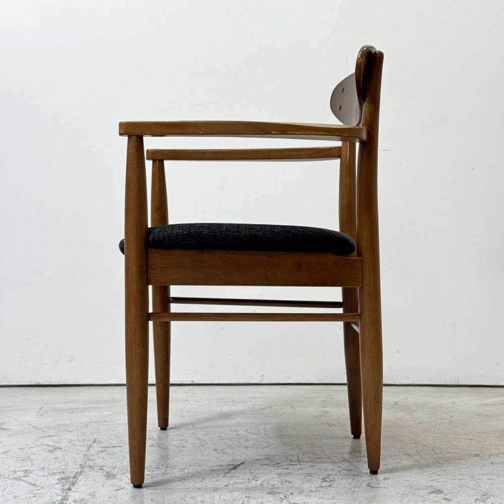 アクメファニチャー ACME Furniture トラッセル アームチェア TRESTLES ARM CHAIR ダイニングチェア ウォールナット ファブリックシート USビンテージスタイル●