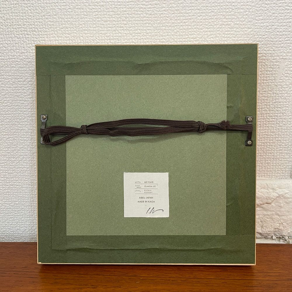 TMHM × リー・イズミダ Lee Izumida 九谷焼アートプレート ART PLATE "ROSE" + ORDER WOOD FRAME 陶板 オーダーメイド額装品 ◎