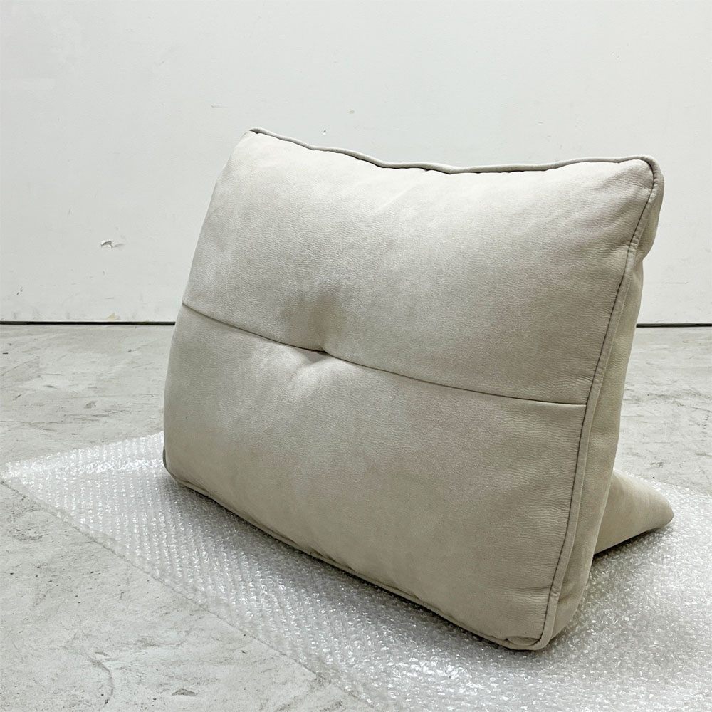 リラックスフォーム RELAX FORM アルフレード ALFREDO ソファ 背クッション 置き型クッション プラチナグレー レザーテックス 関家具 ロータイプ H42cm 展示品 A ●
