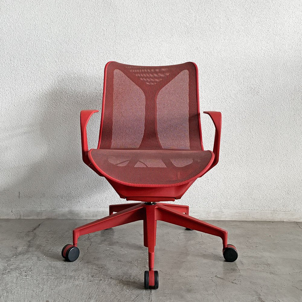 ハーマンミラー Herman Miller コズムチェア Cosm Chair デスクチェア オフィスチェア キャニオン ローバック 固定アーム キャスター スタジオ7.5 定価￥247,500- 〓