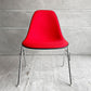 ハーマンミラー Herman Miller モダンファニチャーセールス ビンテージ サイドシェルチェア FRP アプホルスター ファブリック張り替え済み スタッキングベース イームズ ♪
