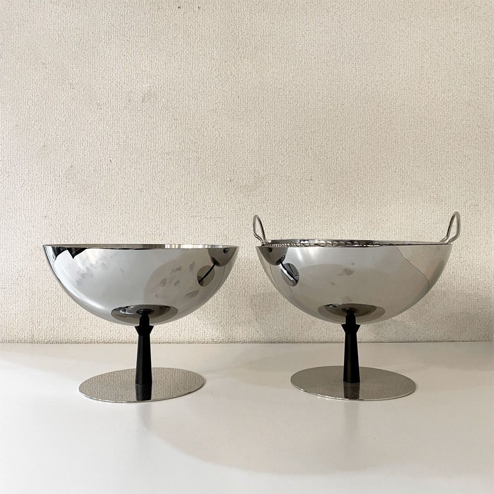 アレッシィ ALESSI AC04 フルーツボウル 脚付 ステンレス製 アキッレ・カスティリオーニ Achille Castiglioni イタリア ザル欠品 ◎