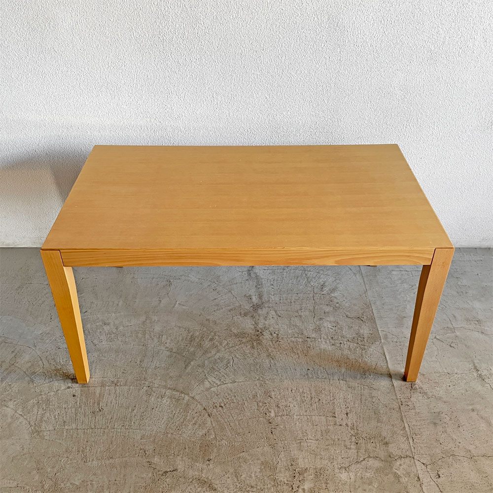 カッシーナイクスシー Cassina ixc. マラガ MALAGA ダイニングテーブル ビーチ材 W140cm フィリップ・ユーレル Philippe Hurel 廃番 〓
