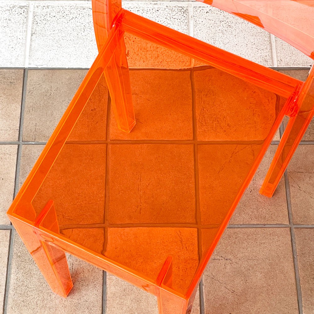 カルテル Kartell ラ マリー La Marie ダイニングチェア スタッキング オレンジ 廃番カラー フィリップ・スタルク B ◇