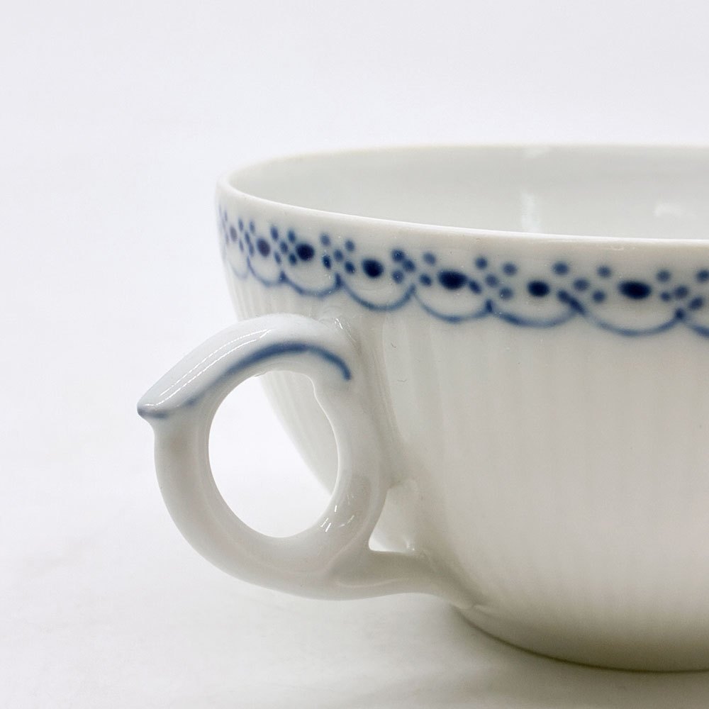 ロイヤルコペンハーゲン ROYAL COPENHAGEN プリンセス ティーカップ&ソーサー 220ml C&S デンマーク 北欧食器 E ●