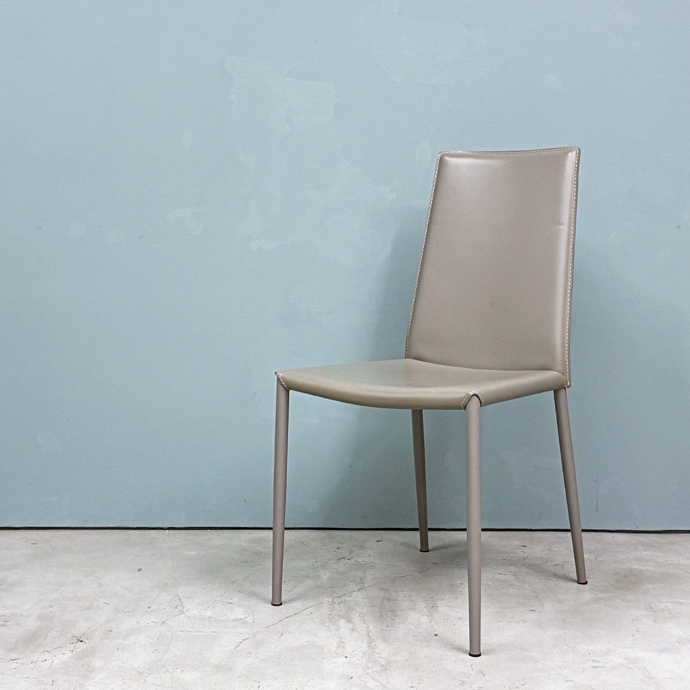 カリガリス Calligaris ボヘム BOHEME ダイニングチェア トープ 再生レザー ミニマル モダン イタリア  B ◎