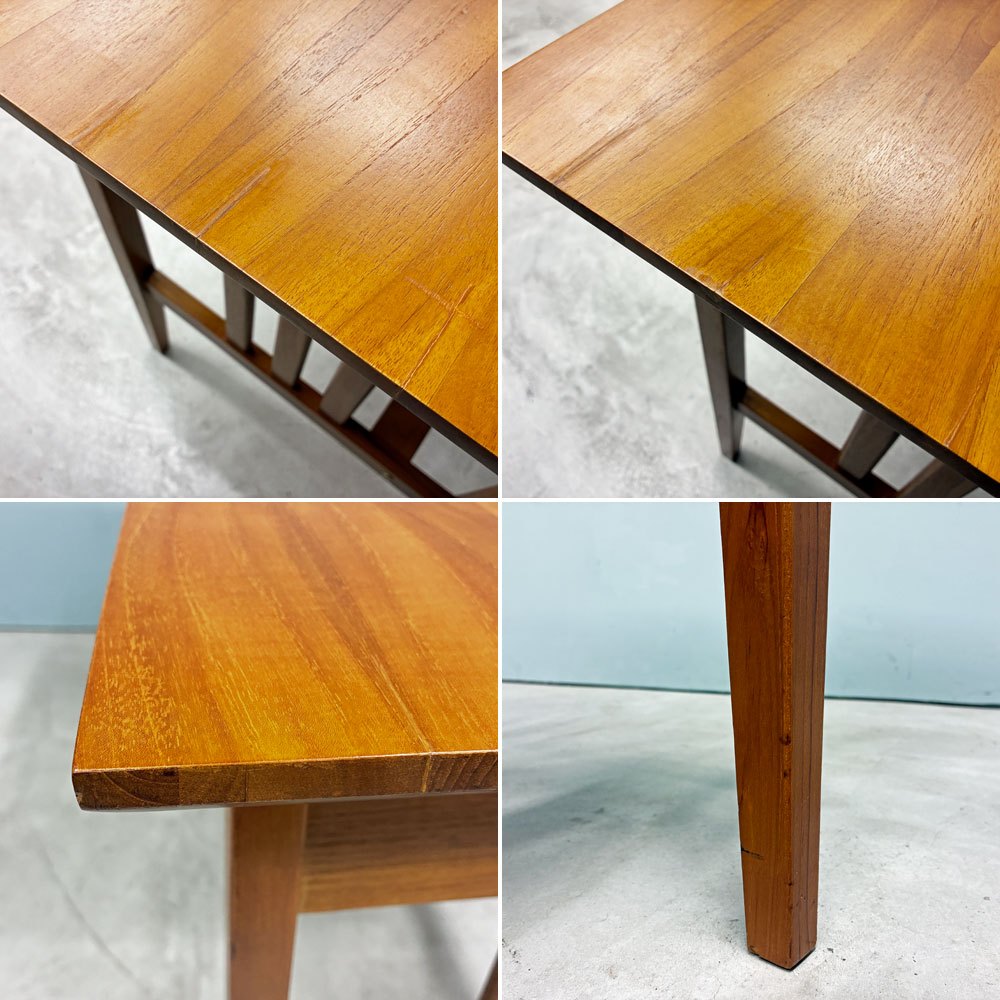 スキャンティーク SCANTEAK デスク ドロワー付き チーク無垢材 W120cm 北欧スタイル ◎