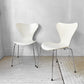フリッツハンセン Fritz Hansen セブンチェア ラッカー ホワイト スタッキング アルネ・ヤコブセン デンマーク 北欧家具 A ★