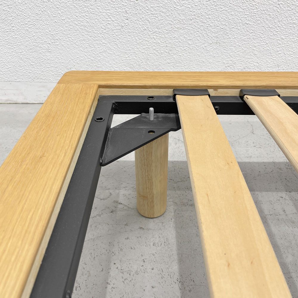 無印良品 MUJI 木製ベッドフレーム オーク材 スモール 〓