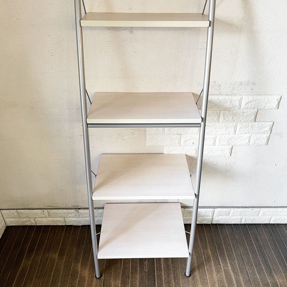 グランビック GRANVIK ウォールシェルフ ラダーシェルフ 4段 立て掛け式 W60cm 本棚 飾り棚 スウェーデン ◎