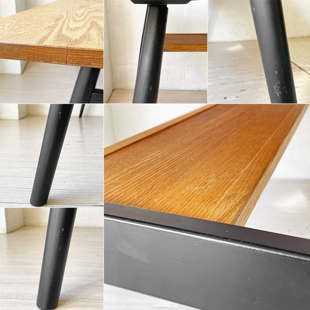 モモナチュラル MOMO Natural ダイニングテーブル RUSTIC TOP + ISO WOOD OAK LEG オーク材 W160cm 参考定価￥84,000～ ★