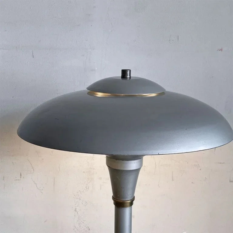 ビンテージ Vintage ミッドセンチュリーモダン flying saucer lamp テーブルランプ アルミ シェード ライト ■