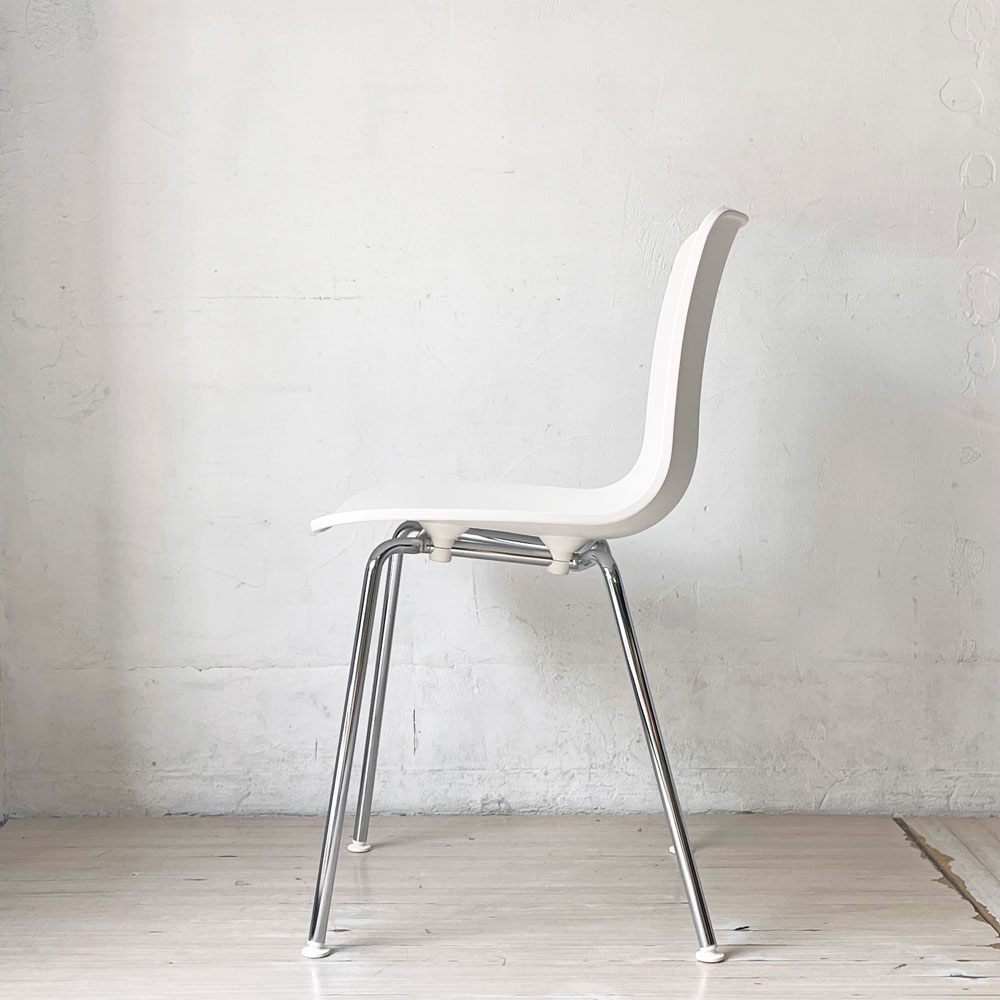 ヴィトラ vitra ハル チューブ HAL Tube サイドチェア ダイニングチェア ホワイト パウダーコート 屋外使用可 ジャスパー・モリソン A ★