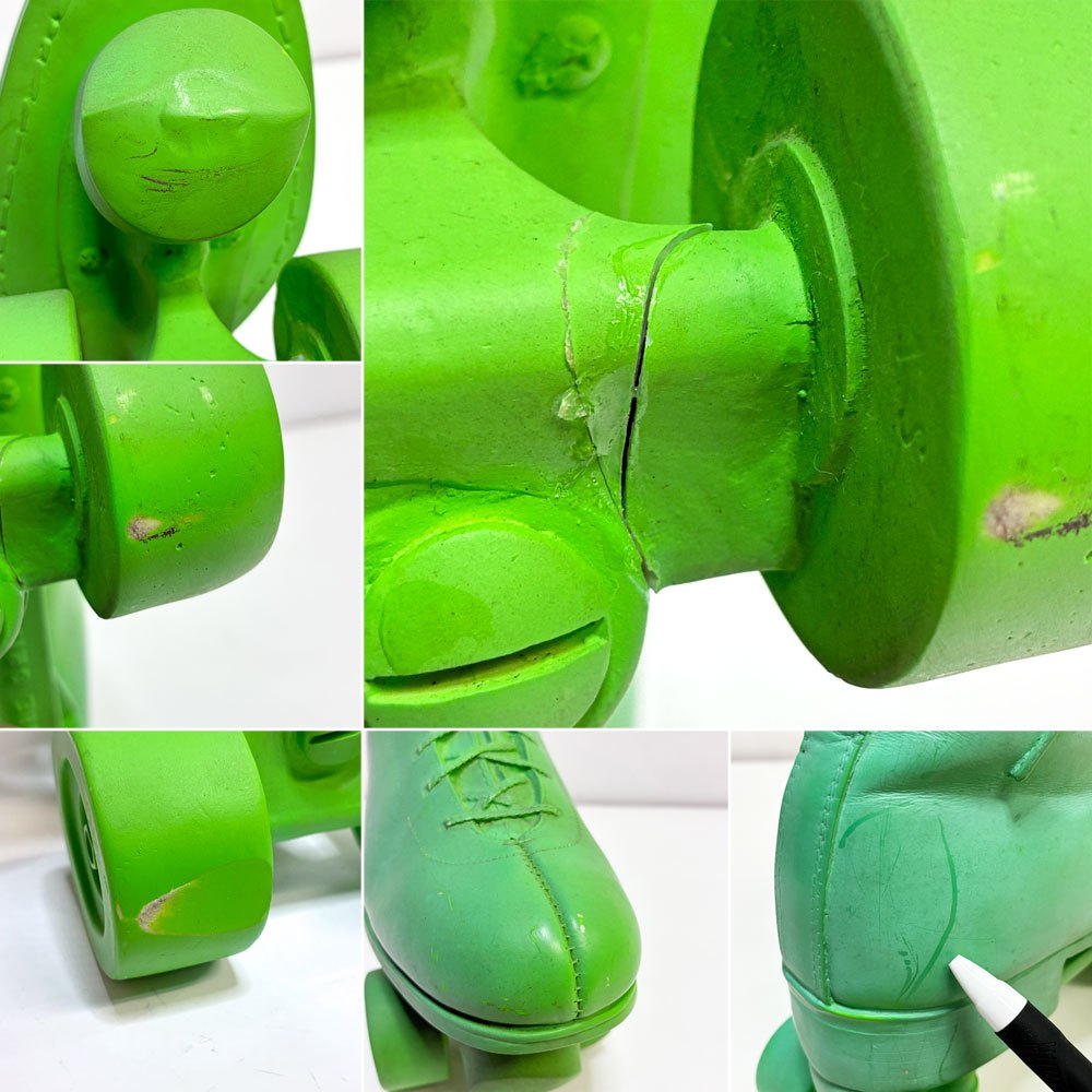 エリアウェア Areaware ブックエンド Green Roller Skate Bookend オブジェ ハリー・アレン Harry Allen アメリカ 現状品 ●