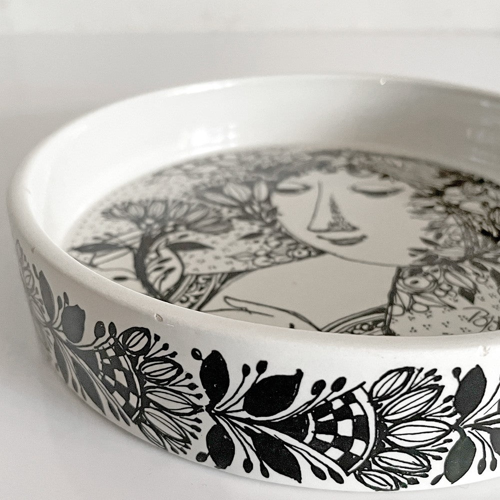 ニモール NYMOLLE リムボウル プレート トレイディッシュ Φ15.5cm ビョルン・ウィンブラッド Bjorn Wiinblad デンマーク 北欧雑貨 ビンテージ ■