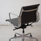 ハーマンミラー Herman Miller イームズアルミナムグループチェア マネージメントチェア アルミバフベース ガス圧昇降仕様 5本脚 キャスタータイプ 本革 イームズ A ●