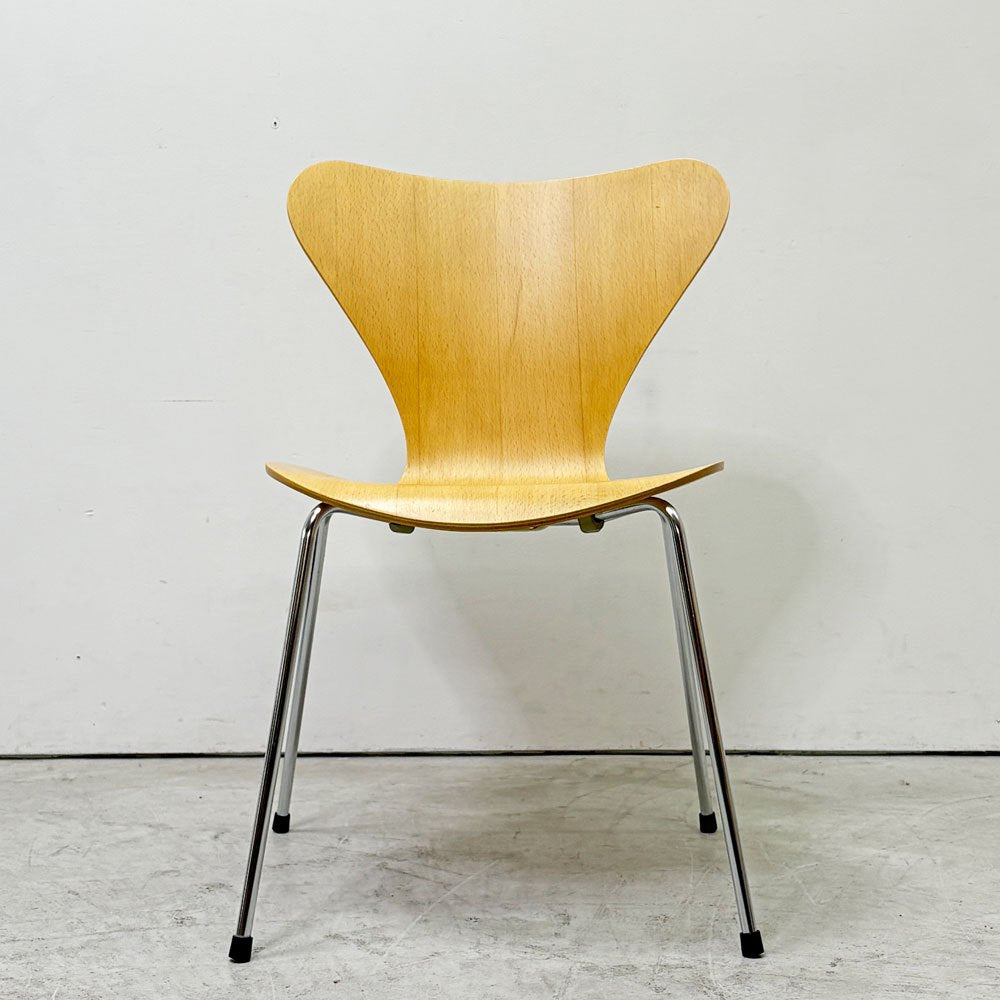 フリッツハンセン Fritz Hansen 3107 セブンチェア ラッカー仕上げ スタッキング アルネ・ヤコブセン デンマーク 北欧家具 ビンテージ A ●