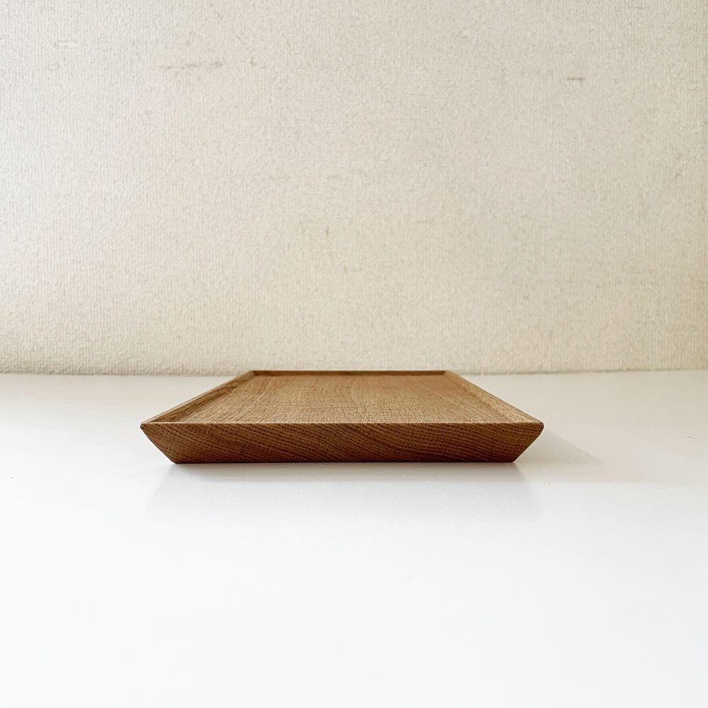 富井貴志 Takashi Tomii シキモノ shikimono 木製トレイ Sサイズ 27×15cm ナラ材 プレート 盆 木工 現代作家 定価￥8,400- A ◎