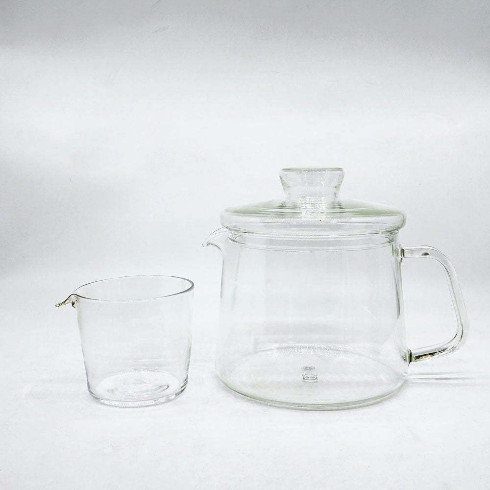 稲葉知子 片口カップ 吹きガラス H7.5cm 現代作家 ●