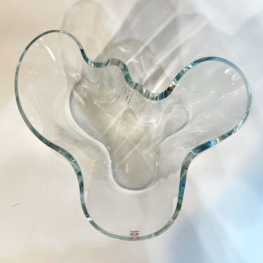 イッタラ iittala アルヴァ・アアルトコレクション ベース Alvar Aalto Collection Vase H160mm クリア 花瓶 北欧雑貨 箱付 定価 ￥33,000- ★
