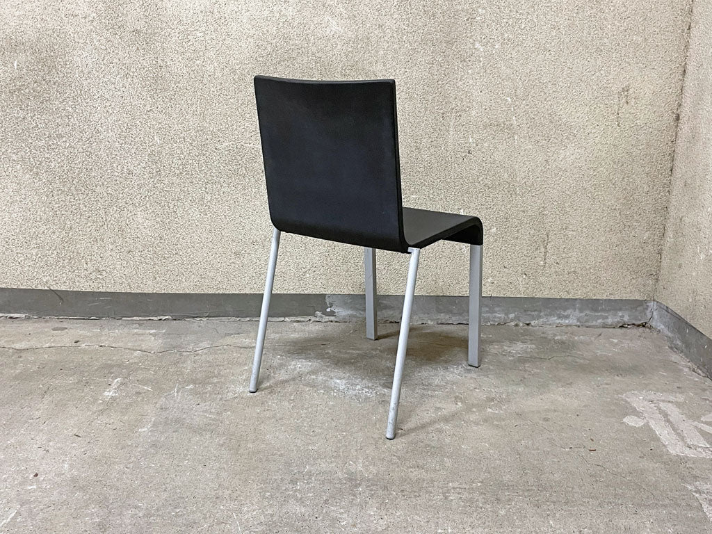 ヴィトラ vitra. ゼロスリー .03 ダイニングチェア スタッキングチェア A ベーシックダーク Maarten Van Severen 定価70,400円程 〓