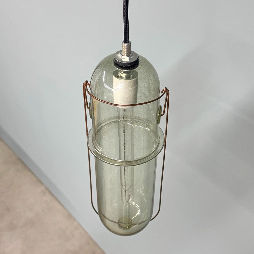 ピーターアイビー PETER IVY ライトカプセル L LIGHT CAPSULE ペンダントライト 流動研究所 ガラス作家 定価￥250,000- ◎