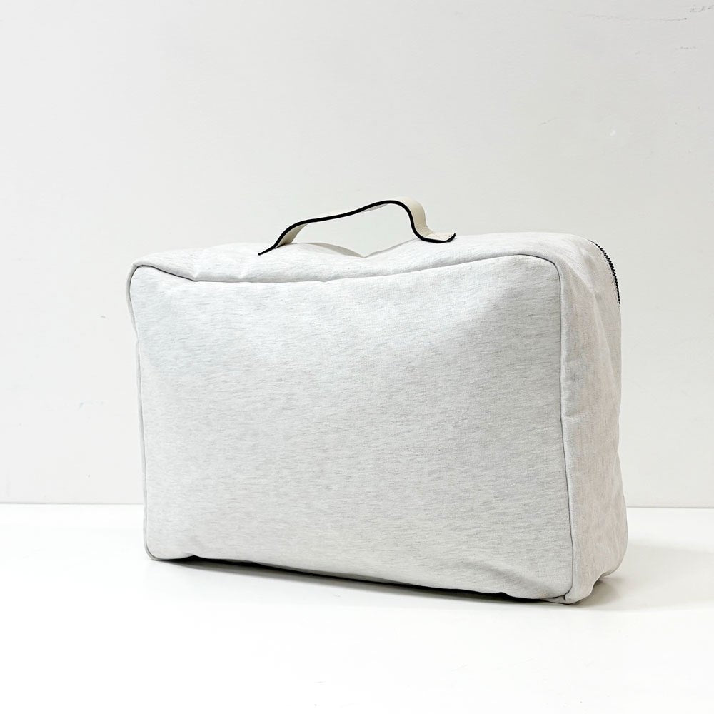 ブルネロクチネリ BRUNELLO CUCINELLI スウェット生地 ハンドバッグ イタリア 約W36×D11×H25cm ホワイトライン ●