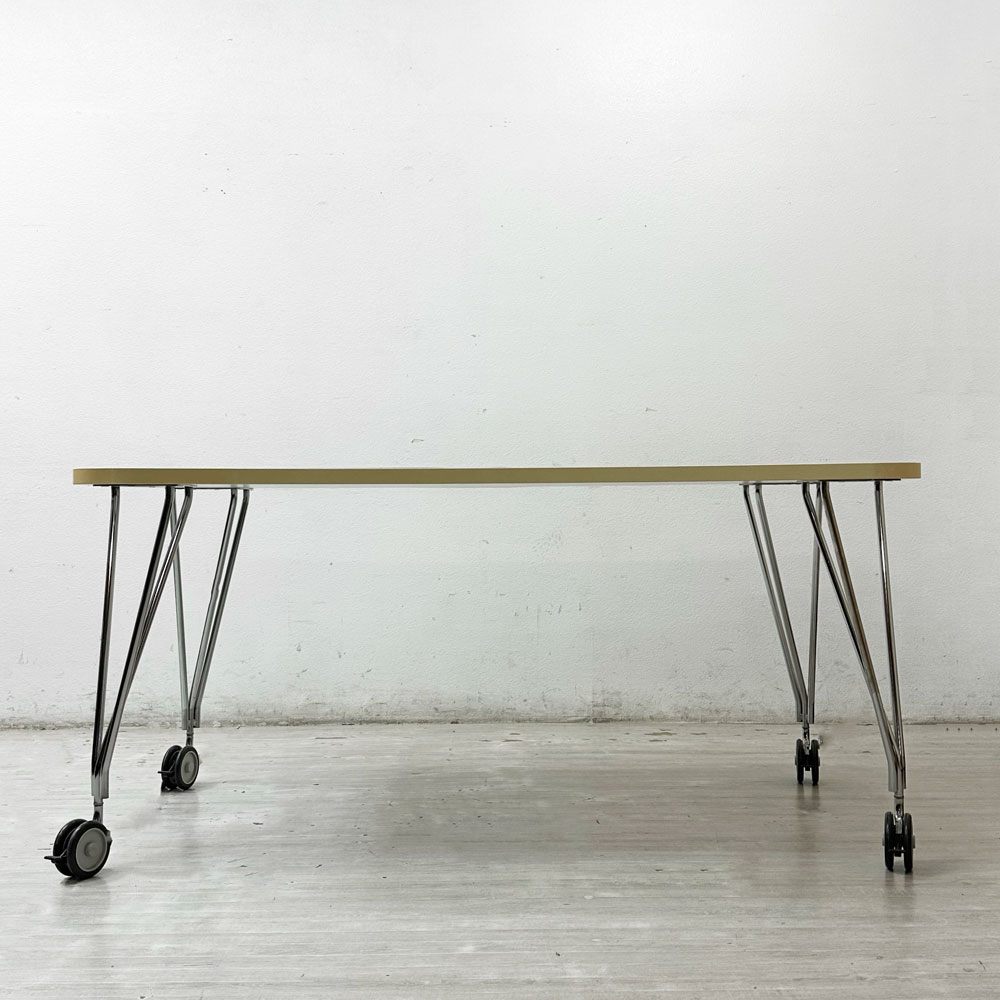 カルテル Kartell マックステーブル MAX TABLE ホワイト ミーティングテーブル キャスター付 フェルーチョ・ラヴィアーニ Ferruccio Laviani イタリア ●