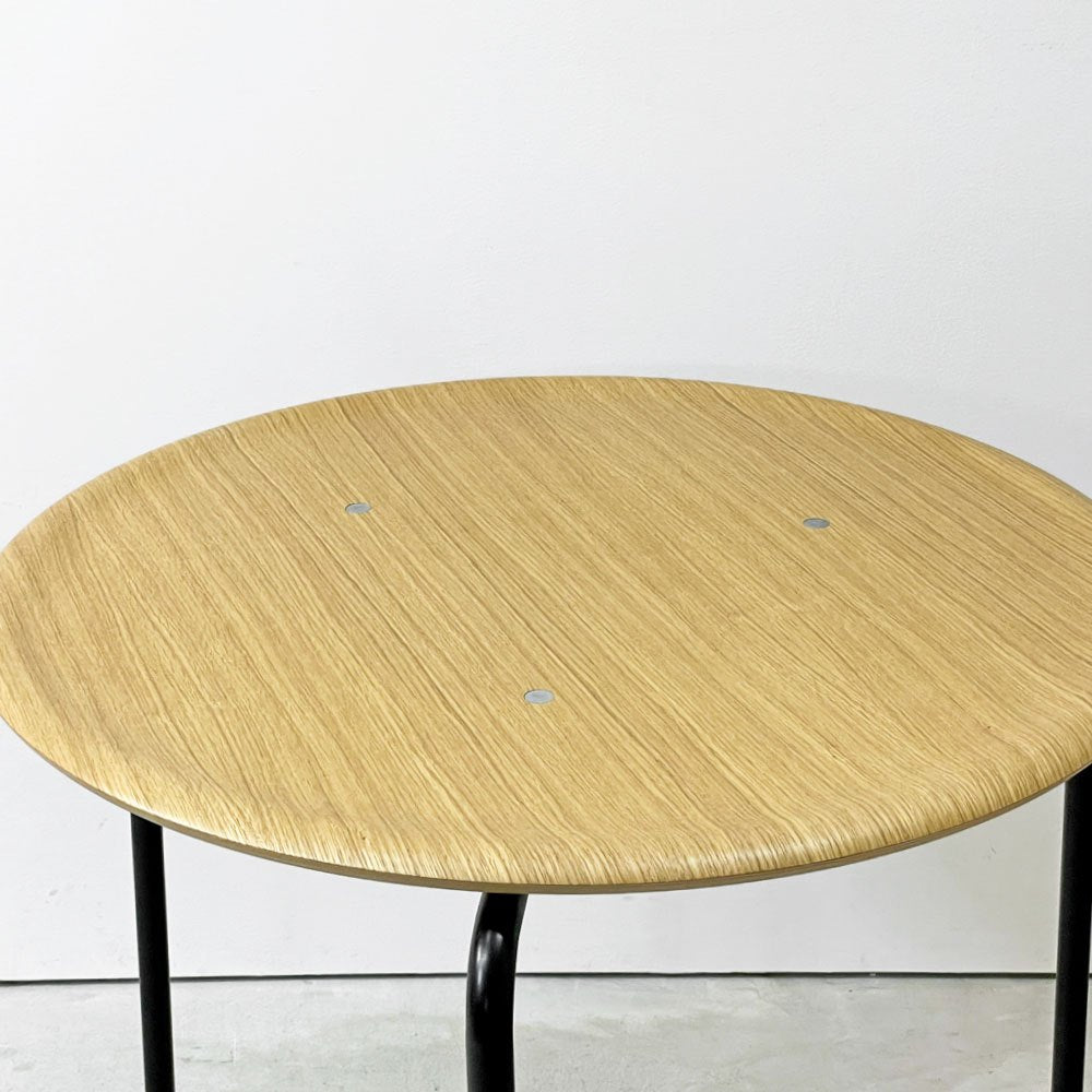 エンゲルブレヒト Engelbrechts ケヴィ KEVI 2010 ダイニングテーブル オーク材 プライウッド カフェテーブル 70cm 3本脚 ヨルゲン・ラスムッセン デンマーク 未使用品 B ●