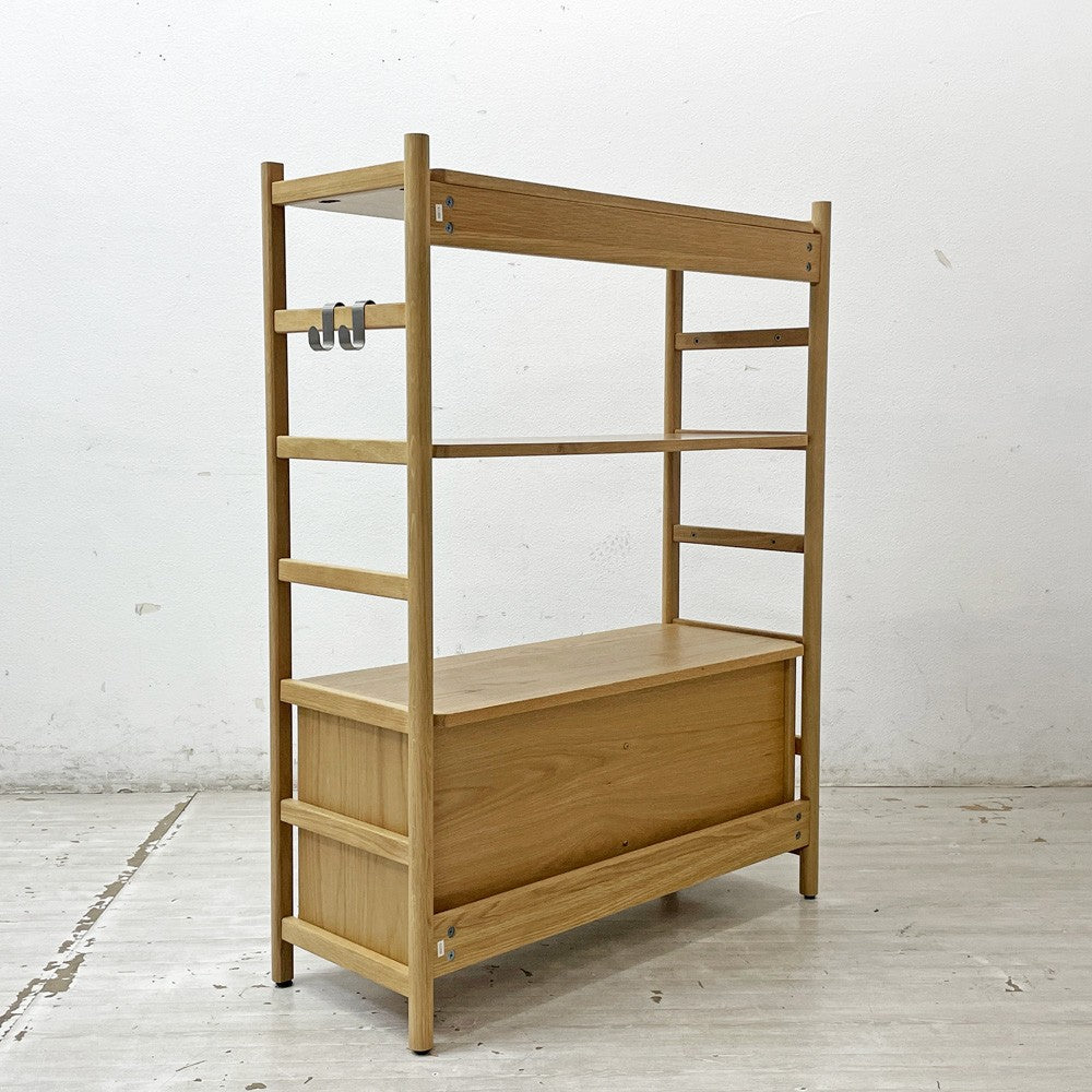 アクタス ACTUS リピア RIPIA オープンシェルフ ブックシェルフ 本棚 オーク材 W90cm ナチュラルデザイン ●