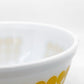 オールドパイレックス OLD PYREX ニュードット ミキシングボウル Φ18.5cm ホワイト イエロー 耐熱ミルクガラス USビンテージ ●