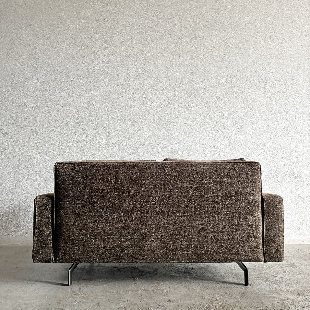 ミノッティ Minotti シャーマン Sherman 2シーターソファ 2人掛け カバーリングファブリック モスグリーン系 ロドルフォ・ドルドーニ イタリア 廃番 〓