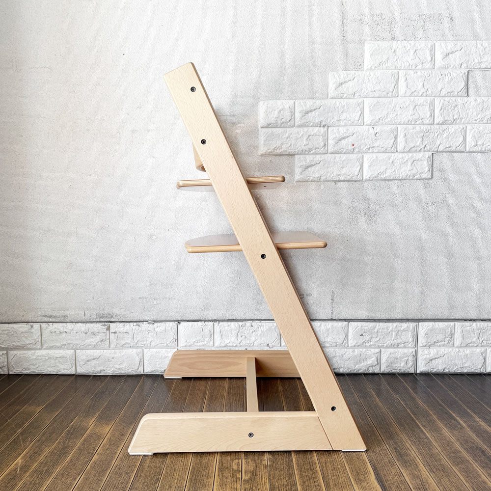 ストッケ STOKKE トリップトラップ TRIPP TRAPP ベビーチェア キッズチェア S/N3～ ナチュラル ノルウェー 北欧家具 定価￥34,980- ◎