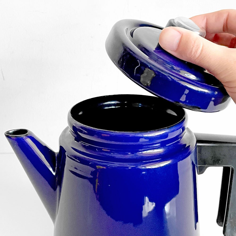 フィネル FINEL ペフトーリ Pehtoori エナメルコーヒーポットコバルトブルー Lサイズ 1.5L アンティ・ヌルメスニエミ フィンランド 復刻品 北欧雑貨 ■