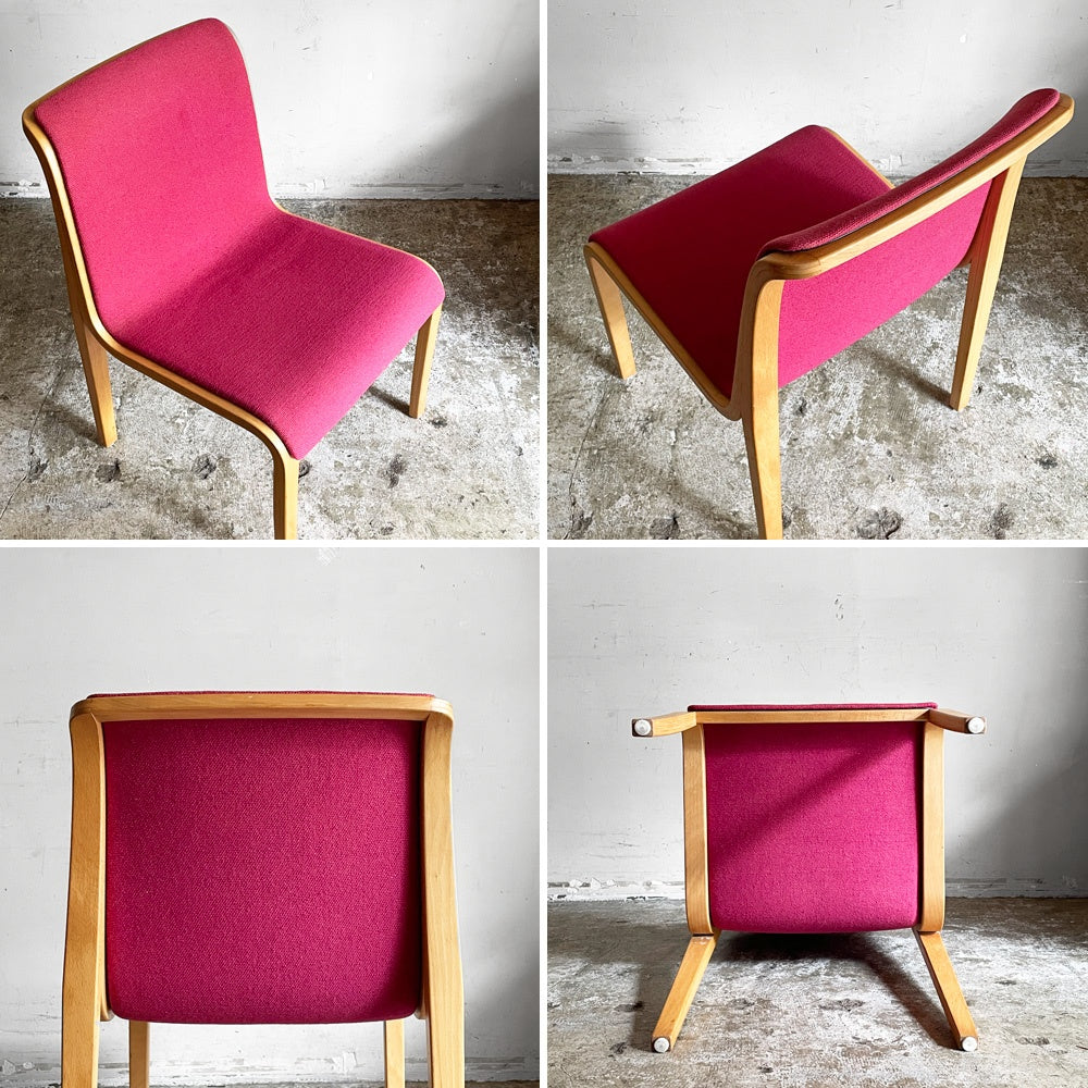ノル Knoll 1305 アームレスチェア サイドチェア ダイニングチェア プライウッド ビル・ステファン Bill Stephens ビンテージ ミッドセンチュリー 現状品 ■