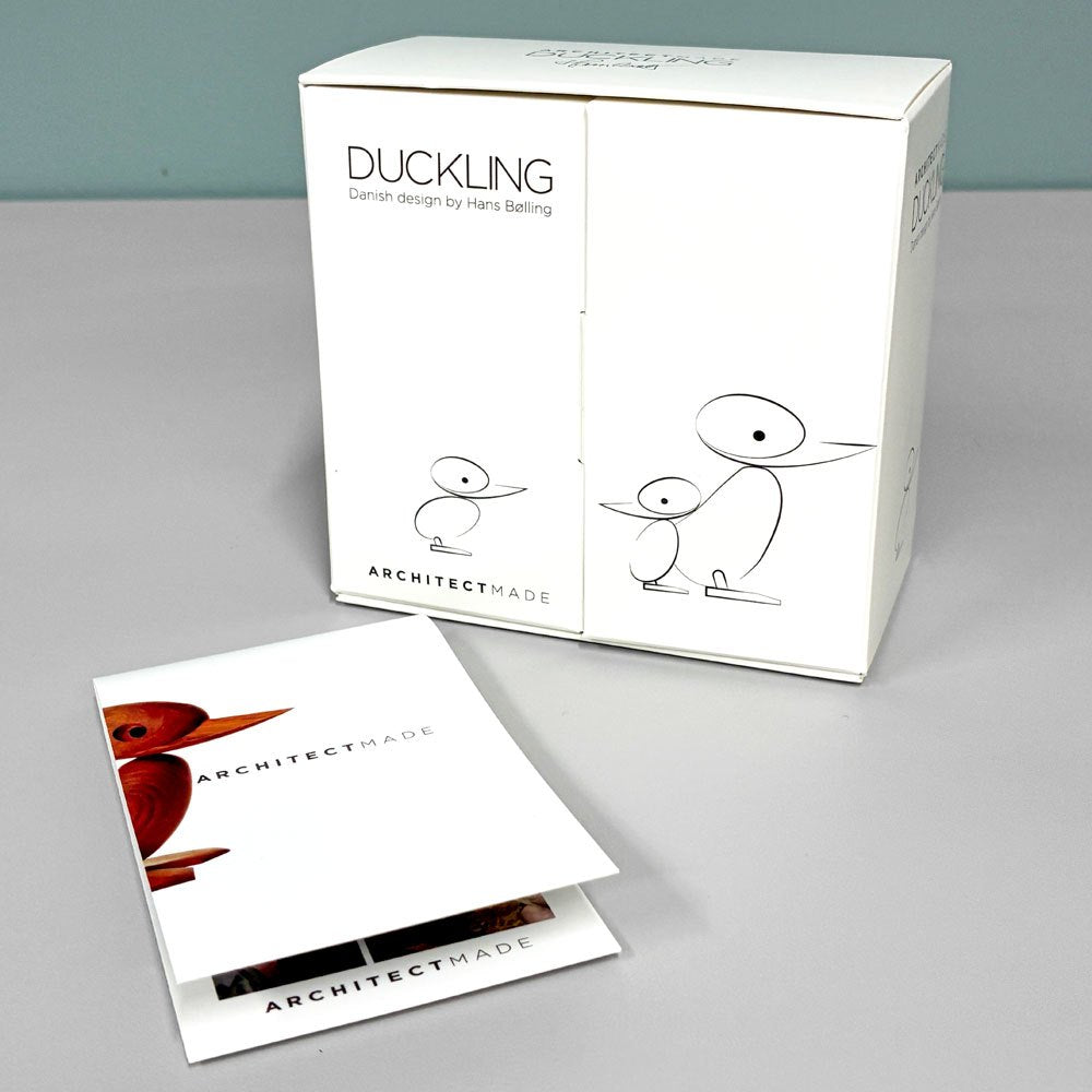 アーキテクトメイド Architectmade ダックリング Duckling チーク無垢材 オブジェ H9cm ハンス・ボーリン Hans Bolling 定価￥16,390- A ◎