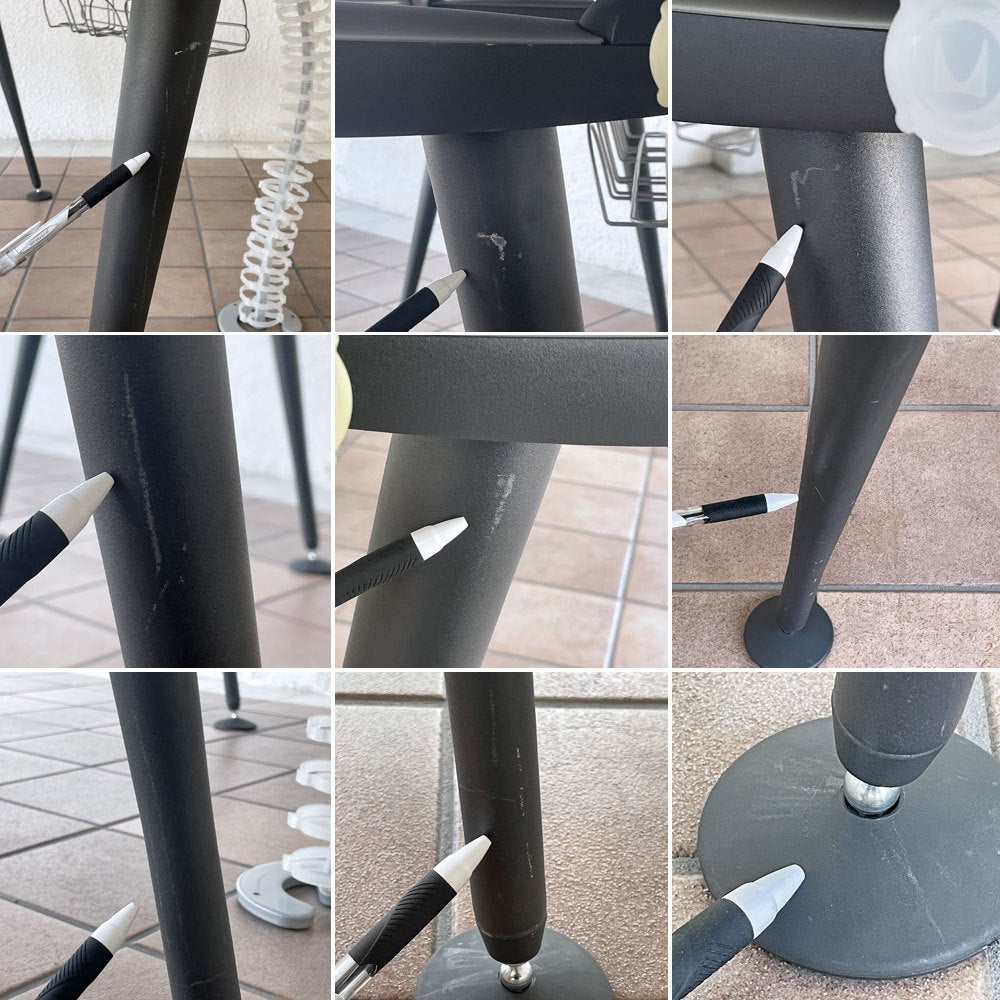 ハーマンミラー Herman Miller アバックエンバイロメンツ ABAK ミーティングテーブル デスク W140cm ウォールナットカラー ケーブルスパイン付き ティム・ウォレス ◇